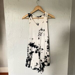 Emma & Sam Monochrome Tie-Dye Festival Lounge Sleeveless Tank Dress sz Large